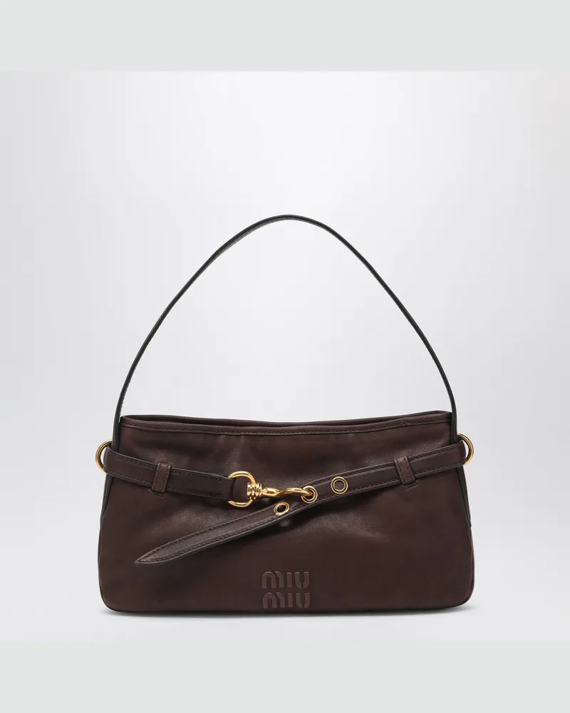 Miu Miu Aventure Regular Tasche Wurzelholzfarbe Brown