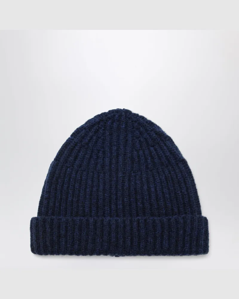 Roberto Collina Bluette Mütze aus Wolle Blue