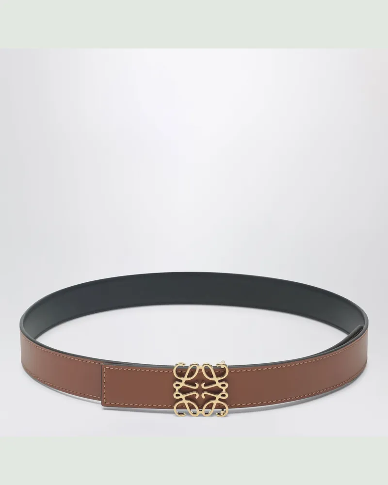 Loewe Wendbarer Gürtel Anagram braun/schwarz Brown