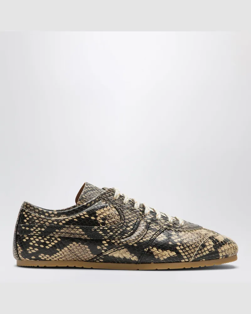 Dries van Noten Beige Ledersneaker Beige