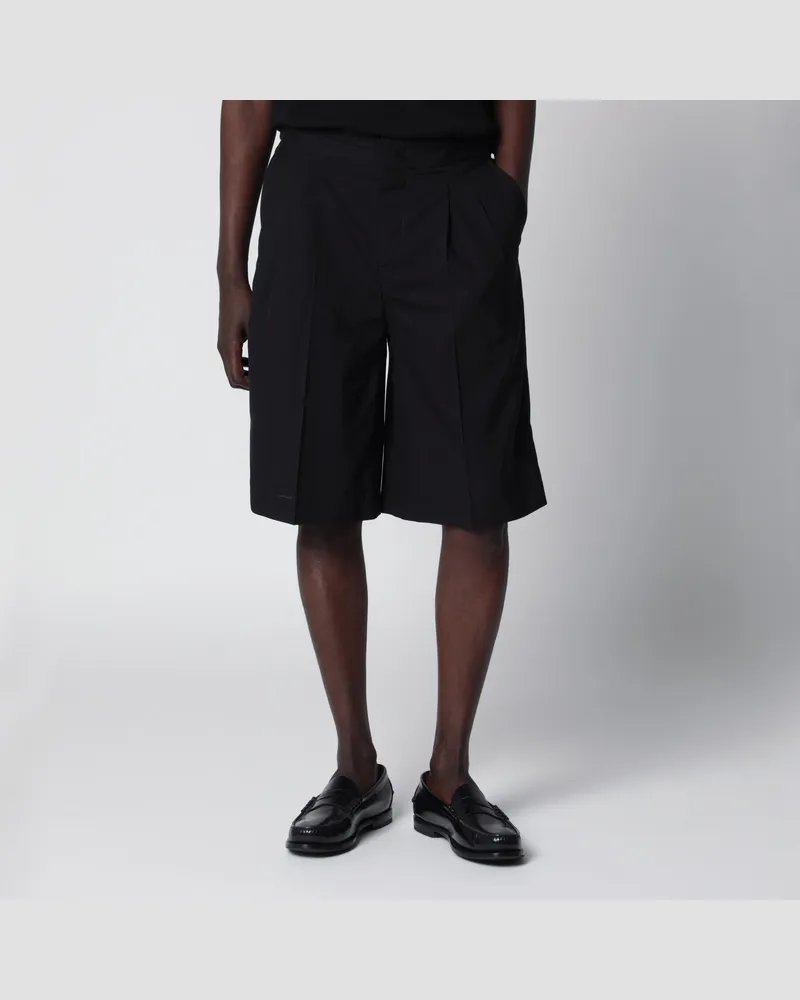 PT TORINO Schwarze Bermuda-Shorts aus Baumwolle Black