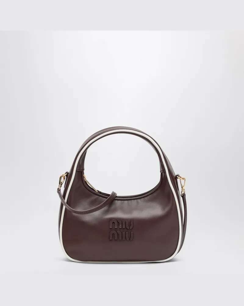 Miu Miu Wander Tasche Radica/weiß aus Leder Weiß