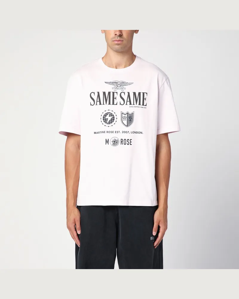 Martine Rose Hellrosa T-Shirt aus Baumwolle Rosa