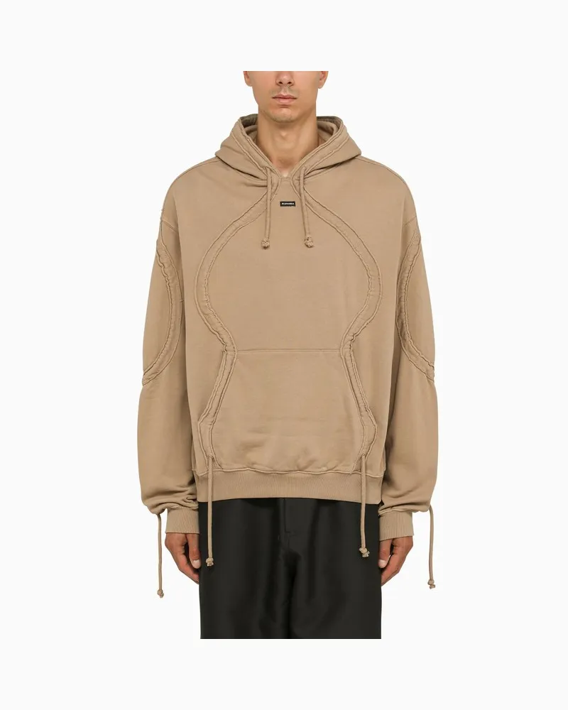 BLUEMARBLE Beigefarbener Hoodie aus Baumwolle Beige