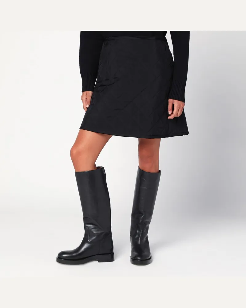 Jil Sander Schwarzer Stepprock Schwarz