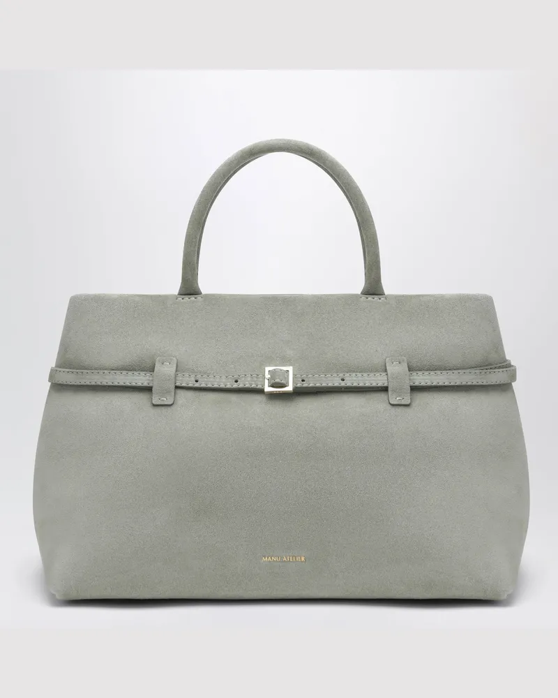 Manu Atelier Le Cambon 35 Tasche aus Wildleder in Pepe Green Green