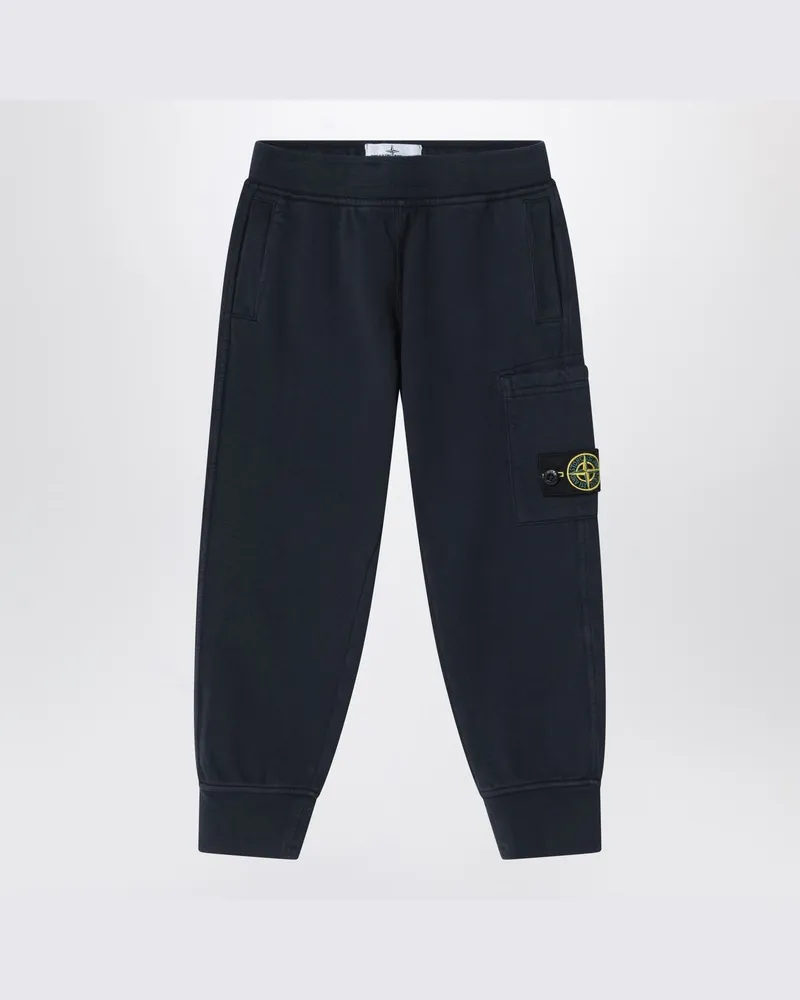Stone Island Marineblaue Jogginghose aus Baumwolle Blau