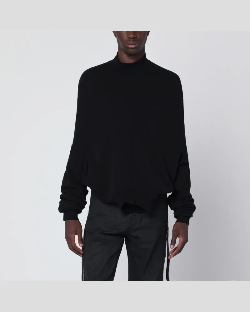 DRKSHDW by Rick Owens Schwarzes Sweatshirt mit offenem Rücken 