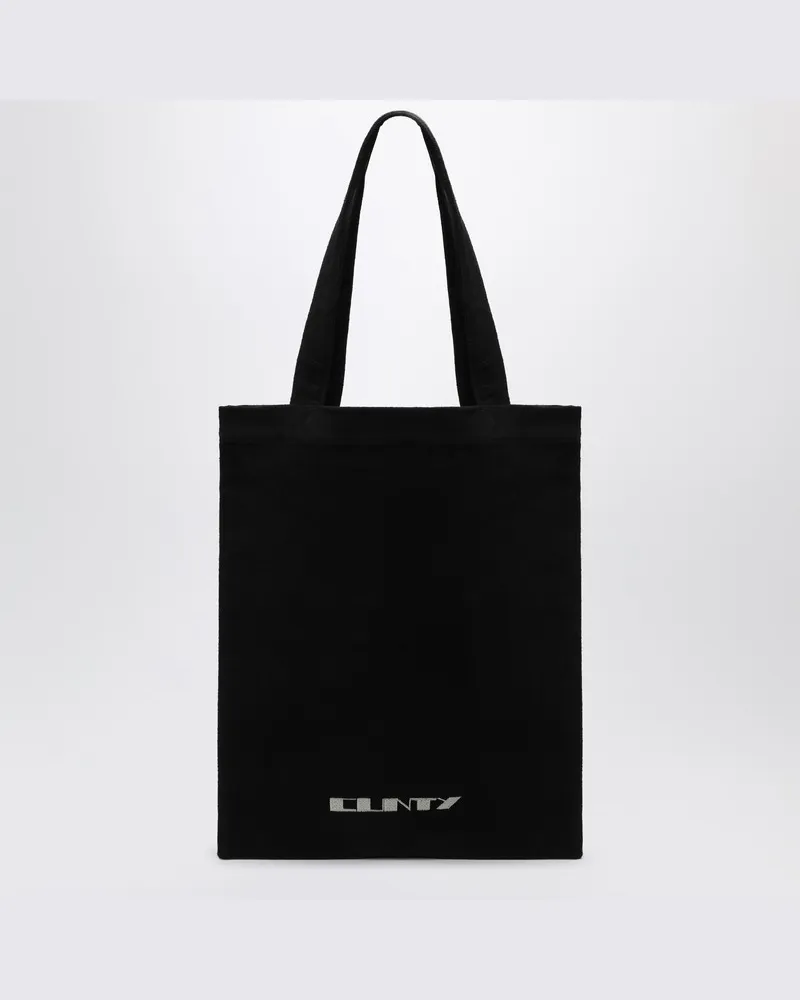 DRKSHDW by Rick Owens Schwarze Leinentasche Schwarz