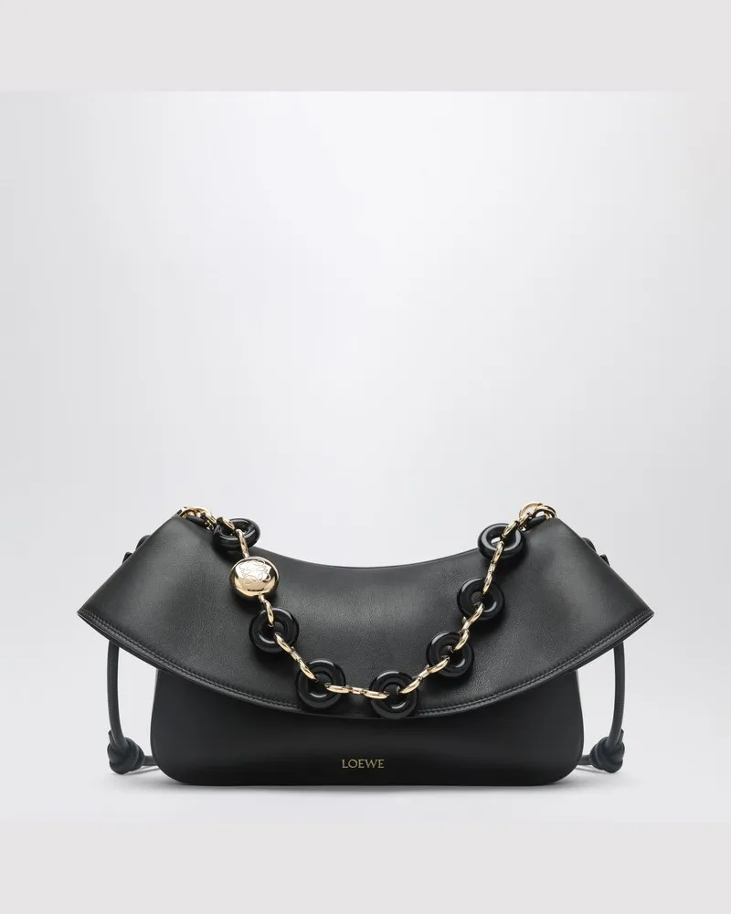 Loewe Ola Tasche mittelgroß schwarz aus Leder Schwarz