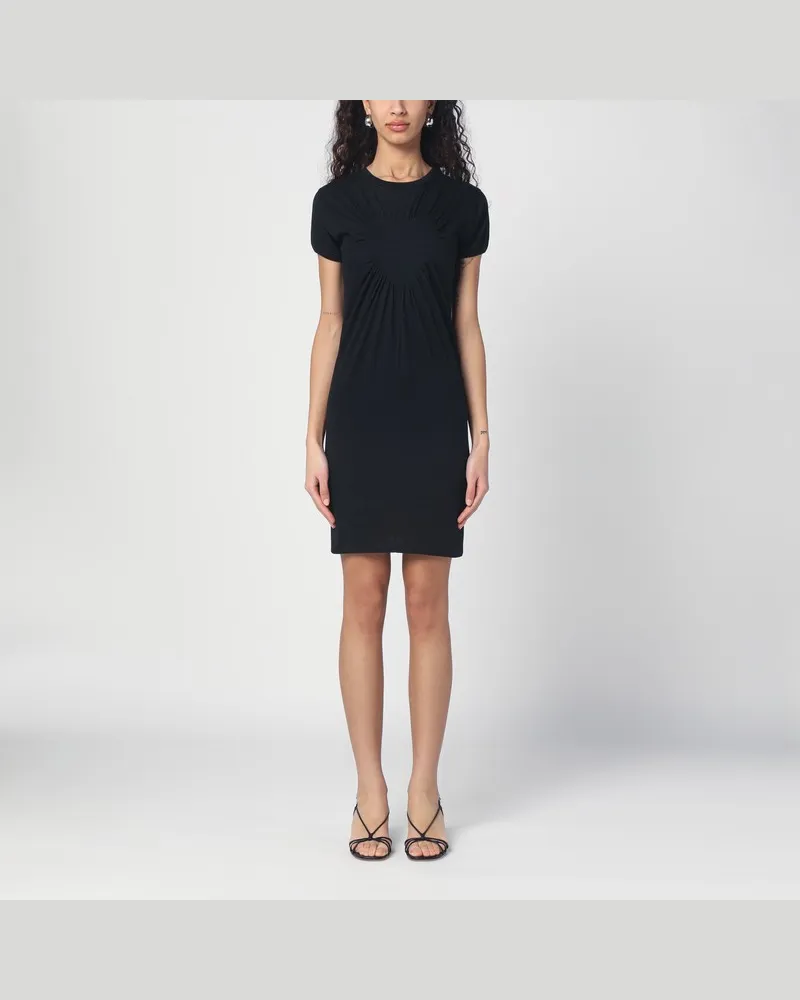 COPERNI Mini schwarzes Kleid mit Herz Schwarz