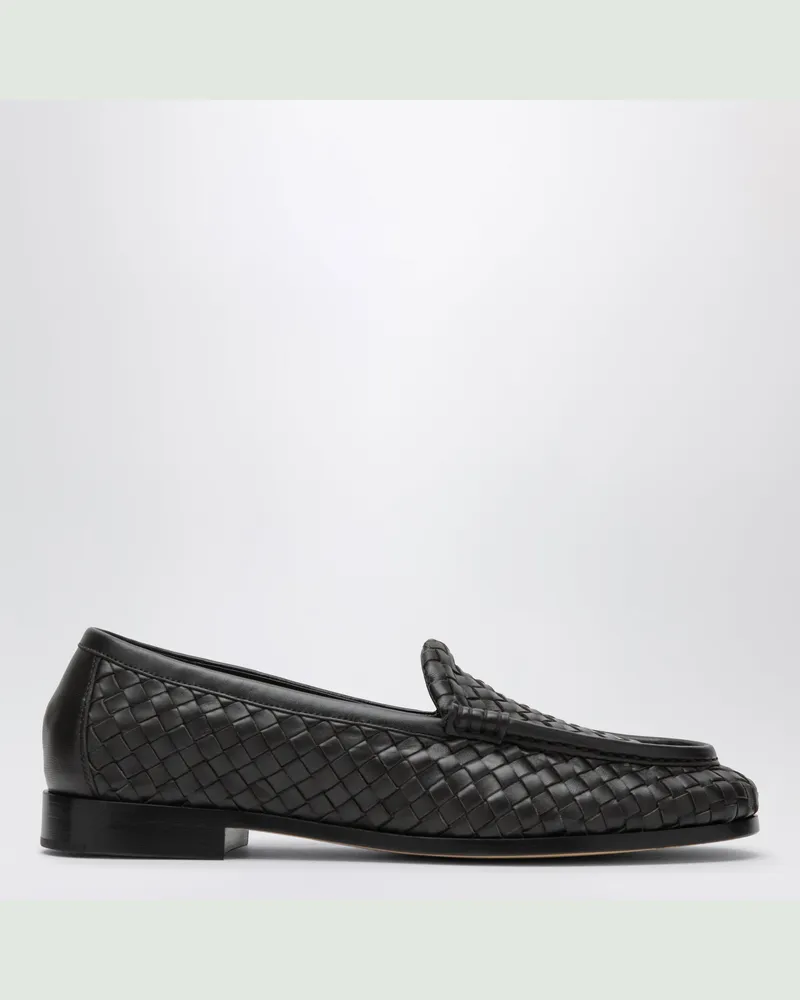 Bottega Veneta Silenzio Loafer in Espressofarbe mit Intrecciato Brown