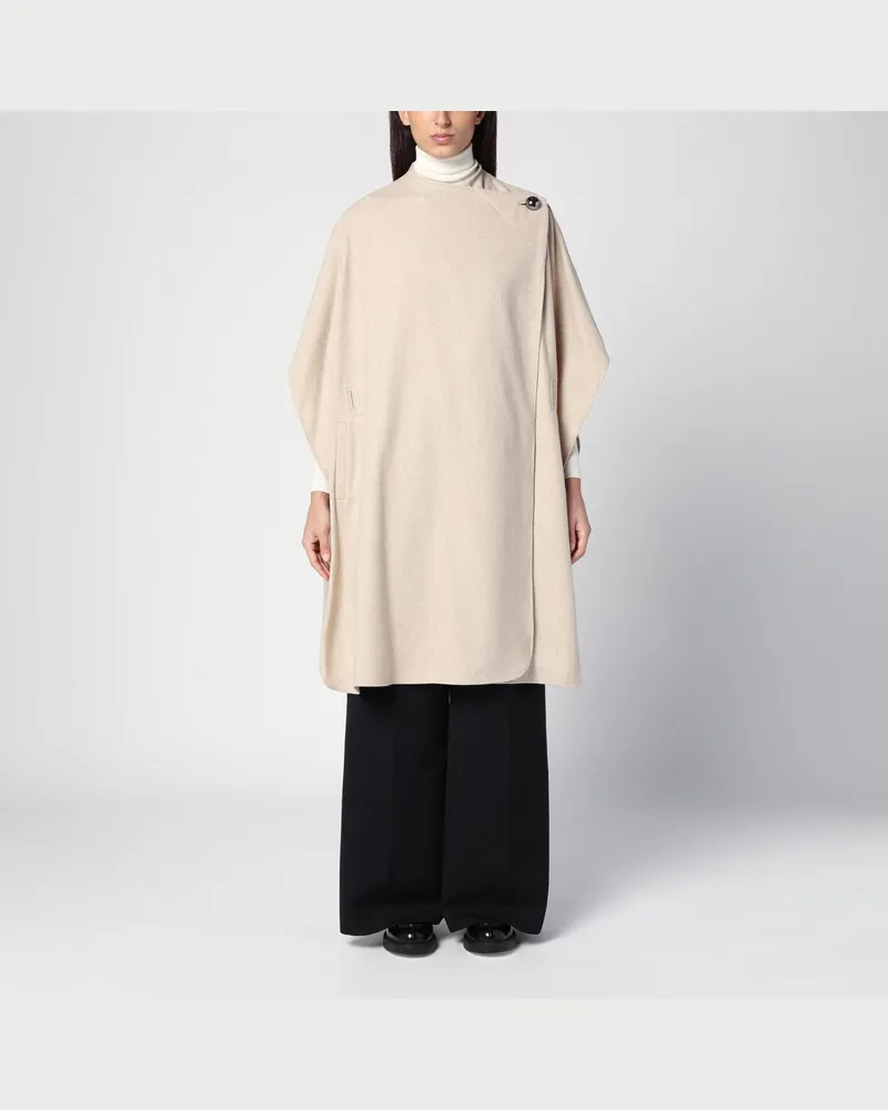 The Garment Beigefarbener Umhang aus Wollgemisch Beige