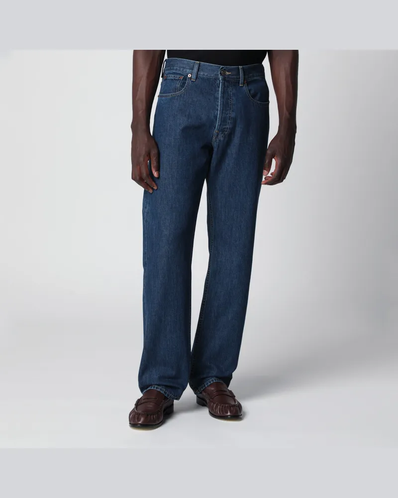 Valentino Garavani Blaue Jeans mit Vlogo-Detail Blue