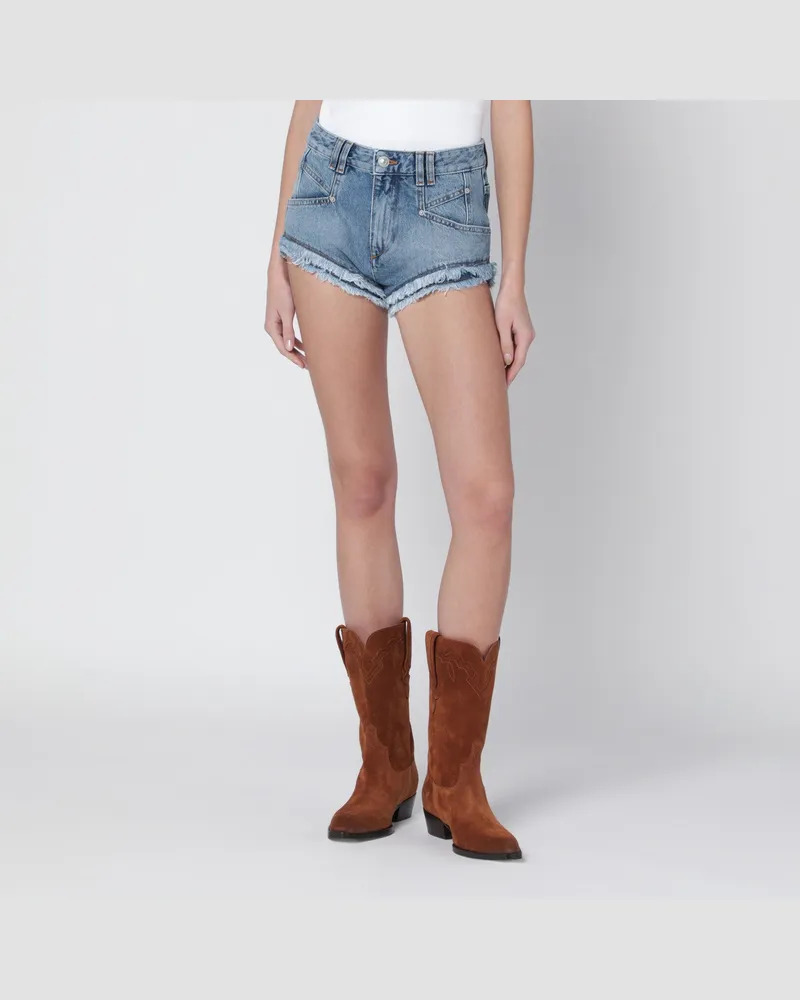 Isabel Marant Hellblaue Eneidala-Denimshorts Light