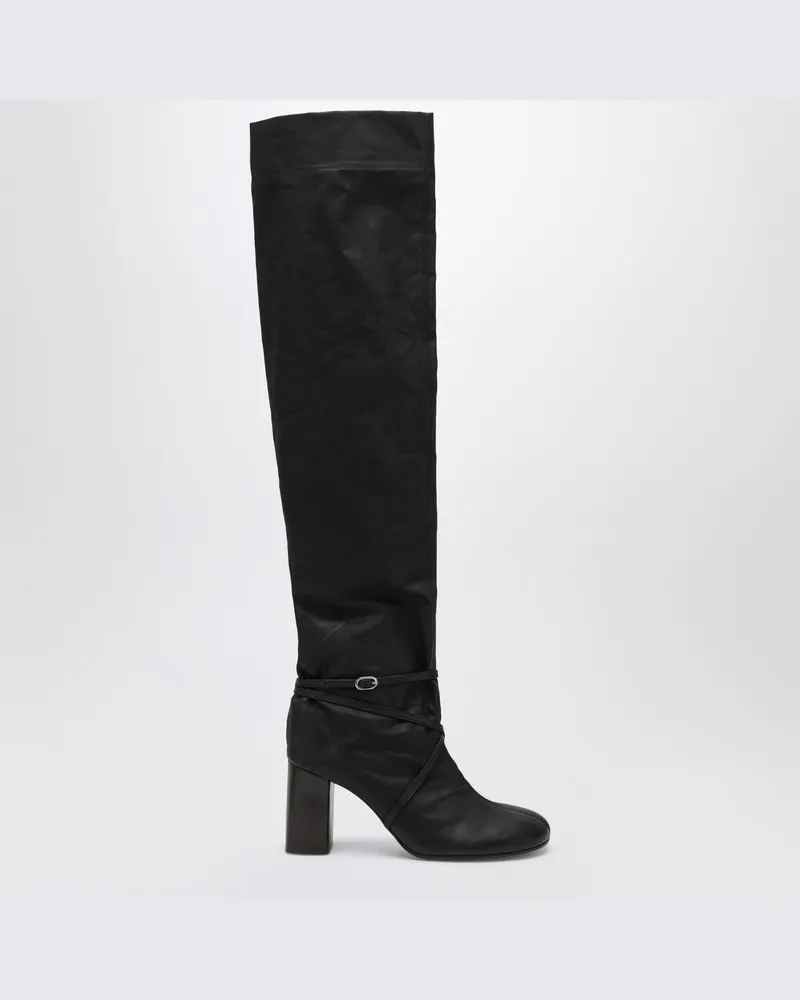 Christophe Lemaire Hohe Anatomic Stiefel in Onyx Grau