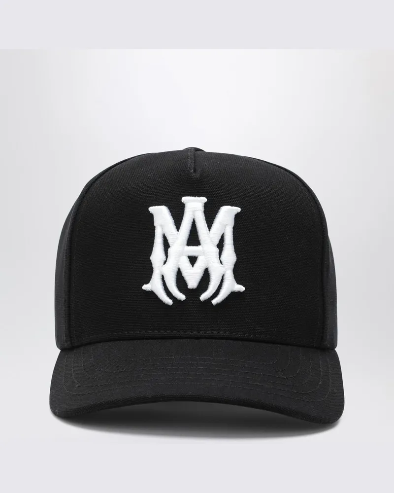 Amiri Schwarze Baseballkappe mit Logo Schwarz