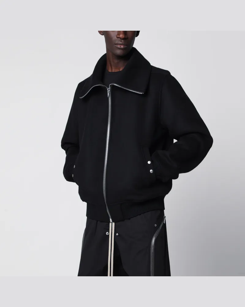 Rick Owens Bombermantel Dracuflight aus Schurwolle, schwarz Black
