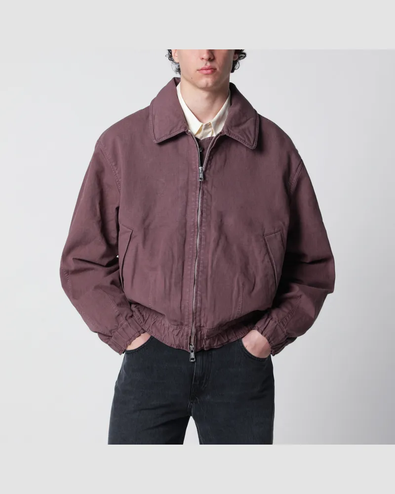 Our Legacy Command Jacke aus rosa Baumwoll-Leinen-Mischung Pink