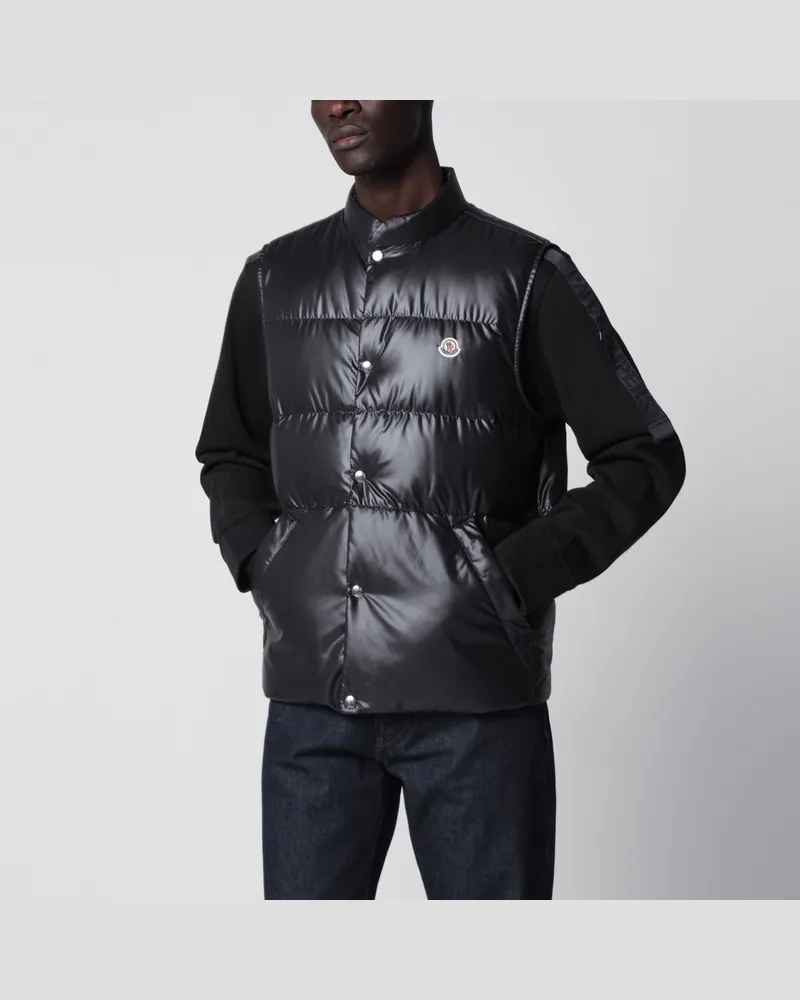 Moncler Schwarze Daunen-Steppweste Restigo Black