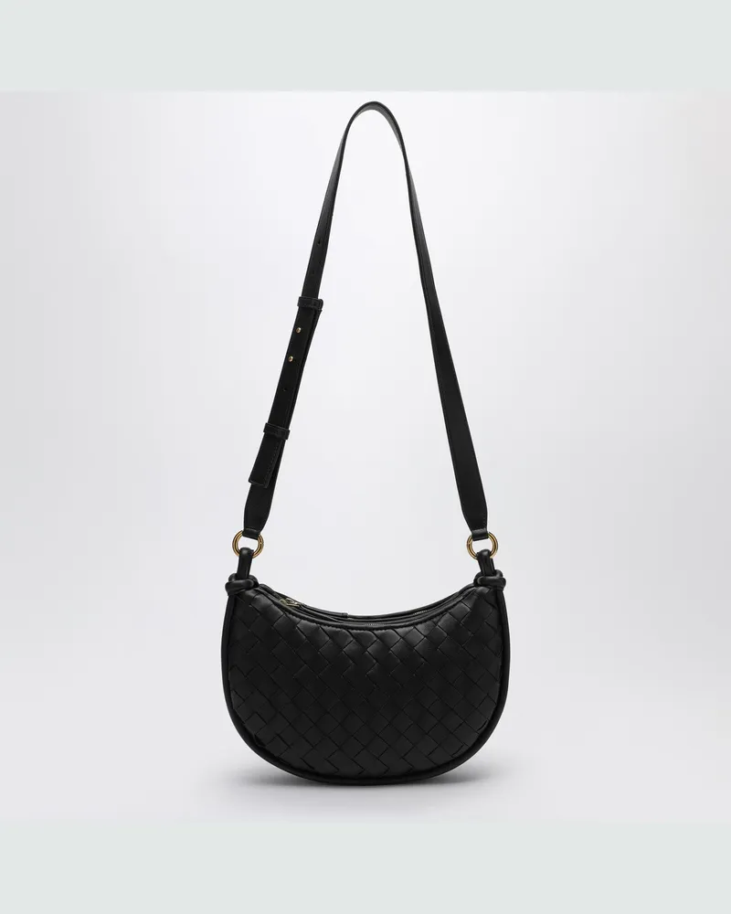 Bottega Veneta Schwarze Kuriertasche Gemelli 