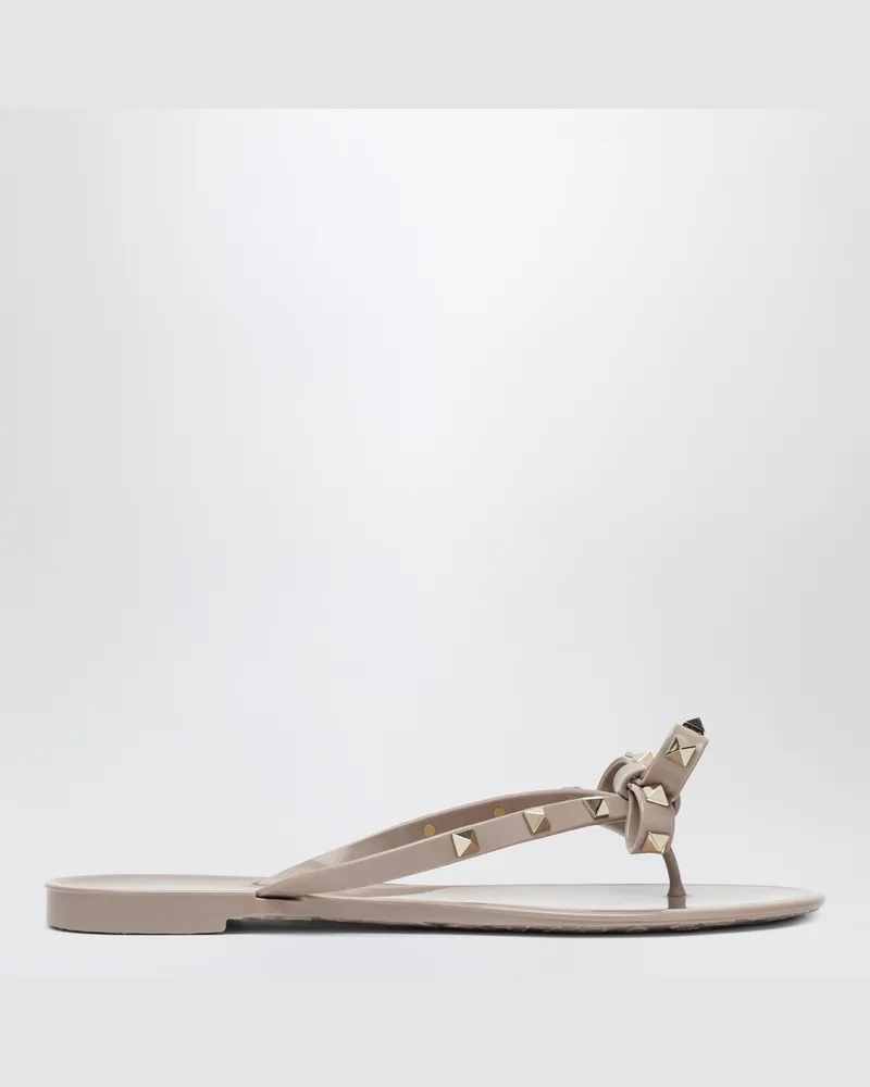 Valentino Garavani Flache Sandalen Rockstud Cipria Pink