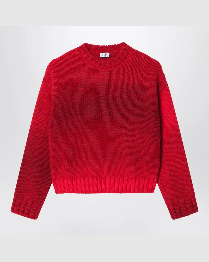 Il Gufo Berry wool blend crew neck sweater Red