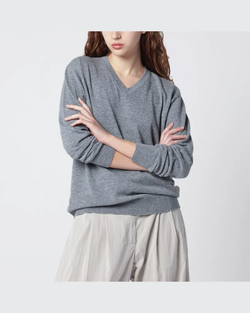 The Row Nian Pullover in grauem Kaschmir Grey