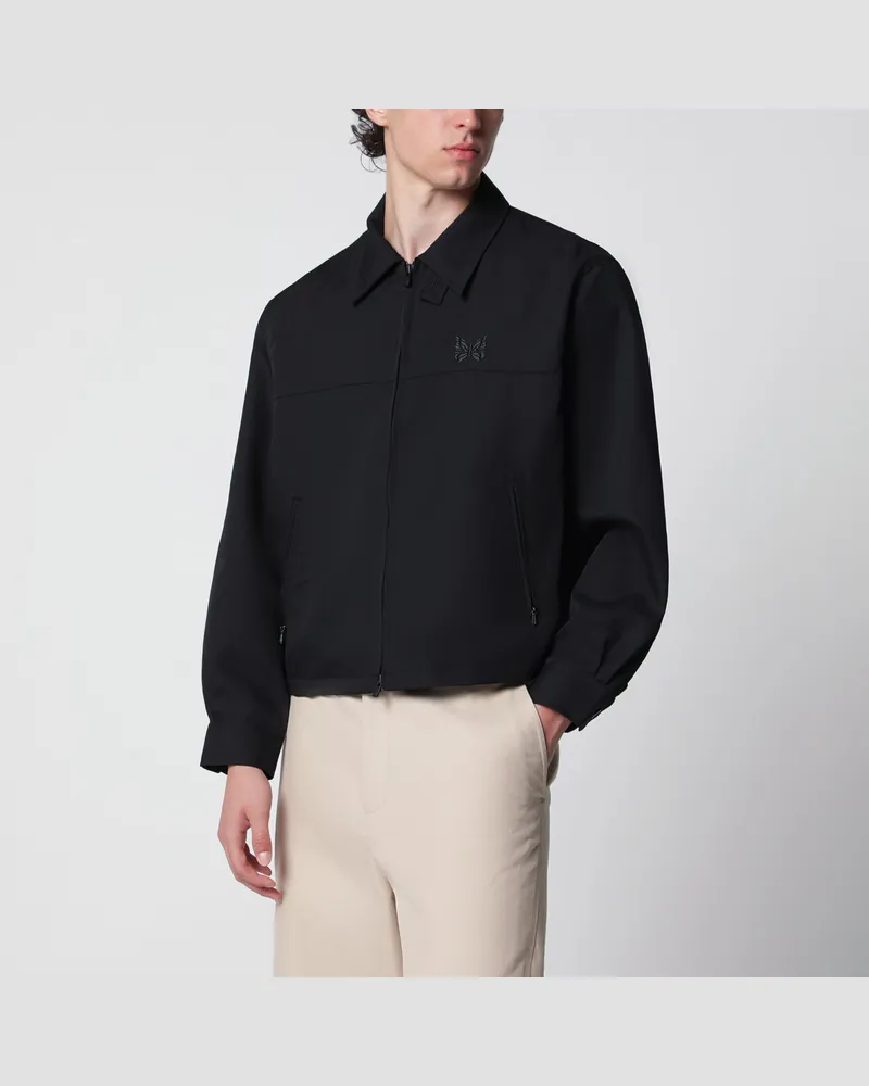 NEEDLES Schwarze Sportjacke aus Twill Black