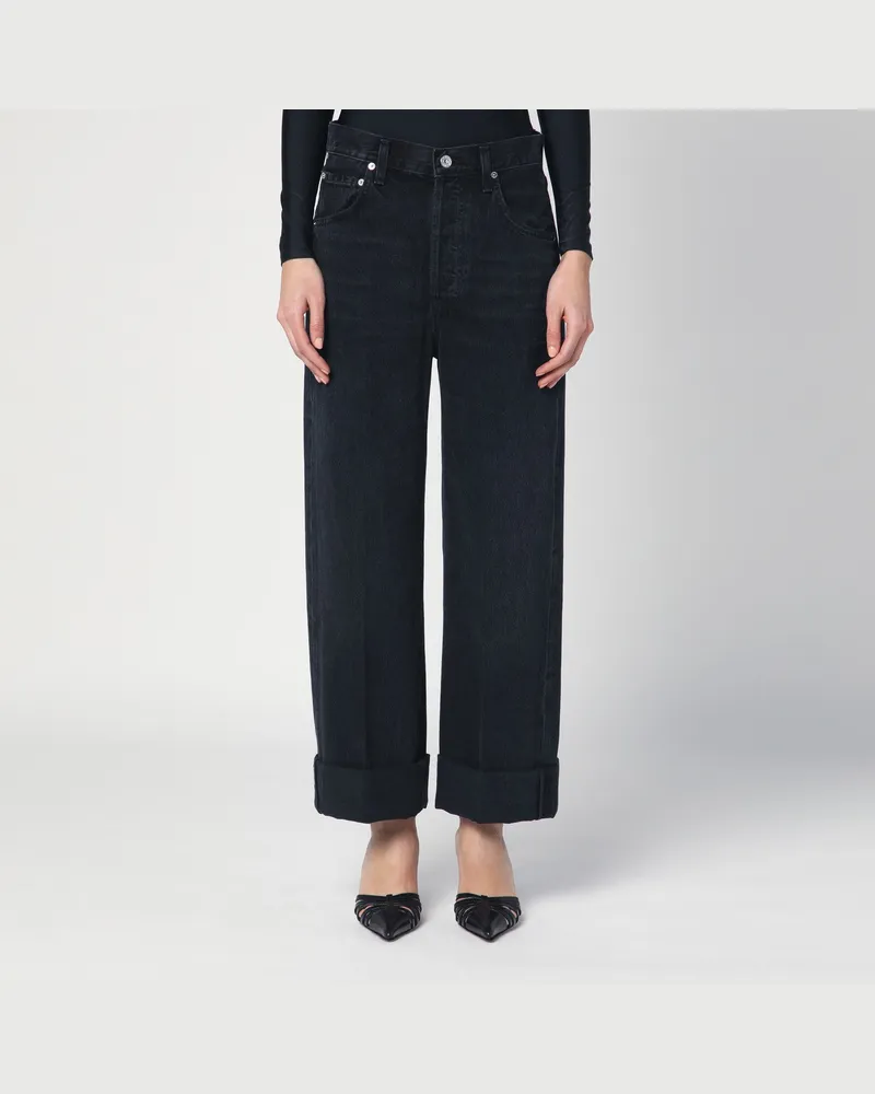 Citizens of humanity Jeans Ayla schwarz mit Umschlag Black