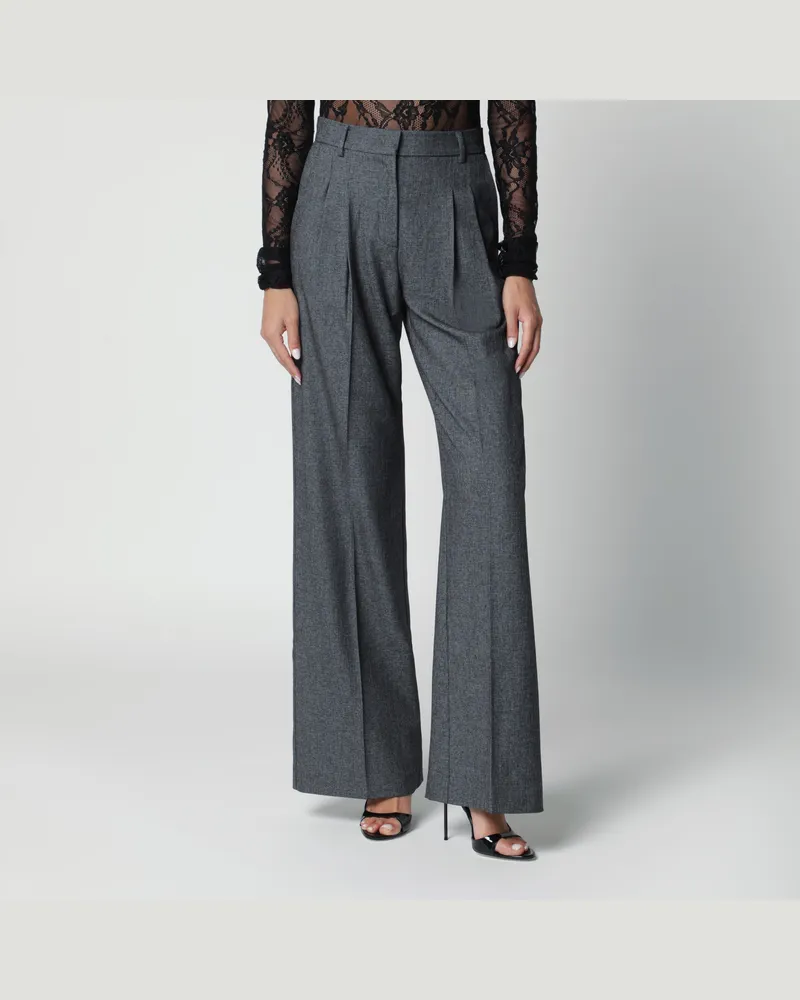 ANDAMANE Graue Hose mit weitem Bein Grey