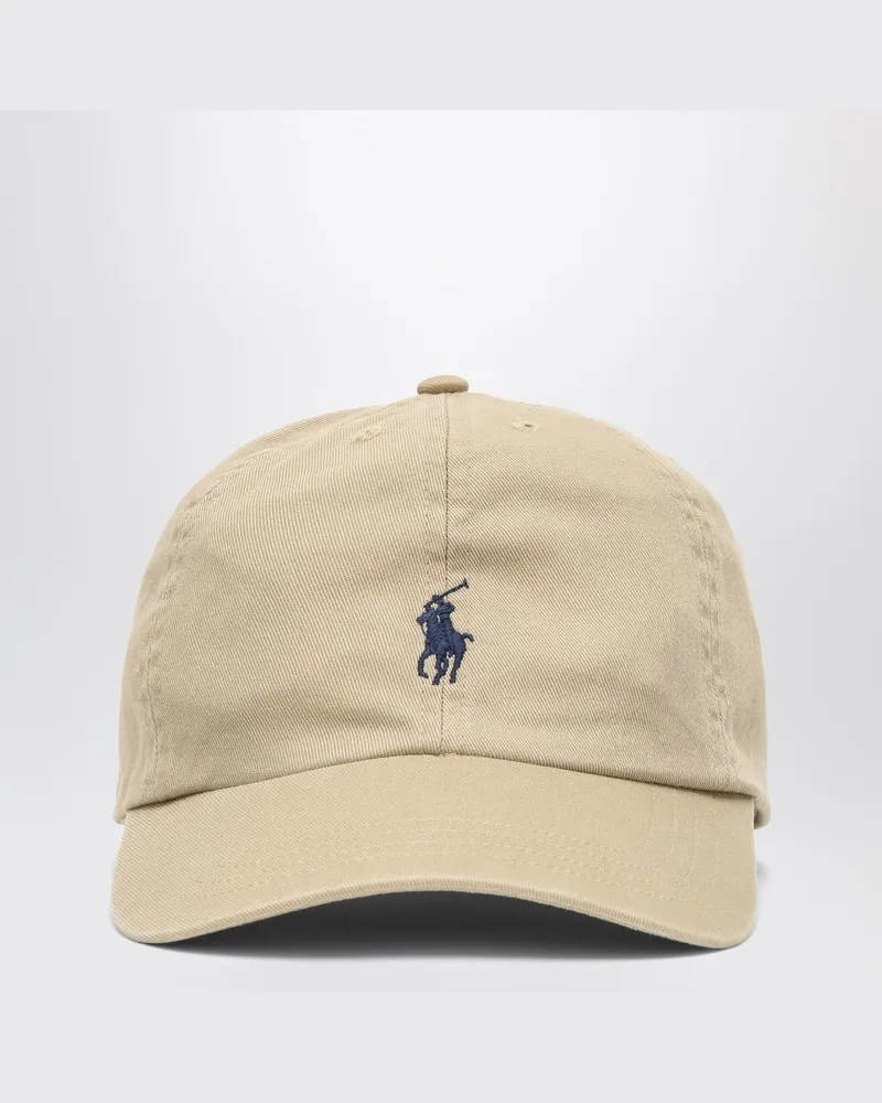 Ralph Lauren Baseballkappe aus beigem Baumwollstoff Beige