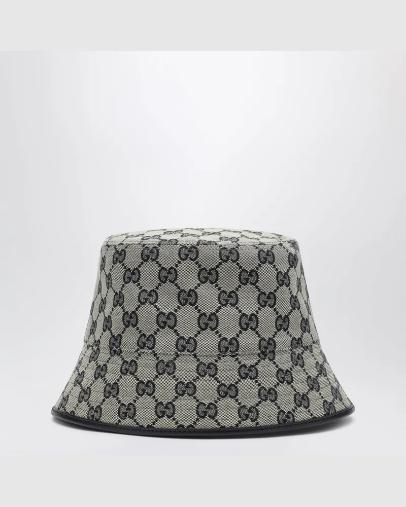 Gucci GG-Bucket-Hut blau aus Baumwollcanvas Multicolor
