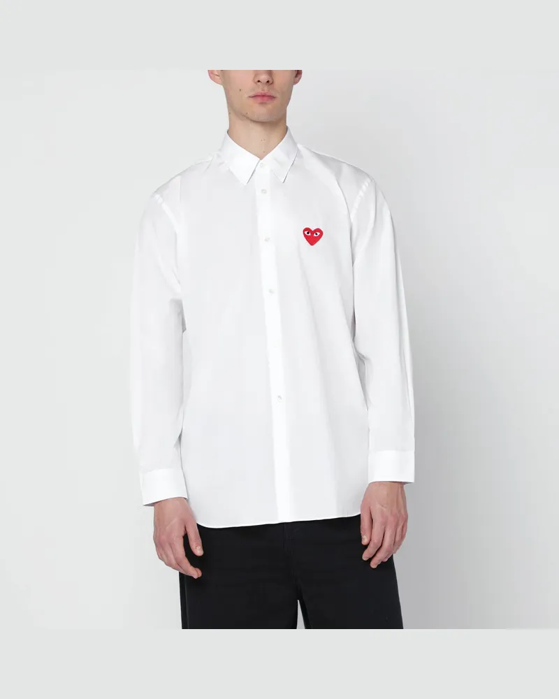 Comme des Garçons Weißes Baumwollhemd 