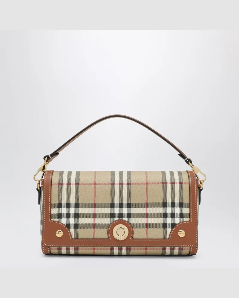 Burberry Kleine Note Tasche mit Griff Beige