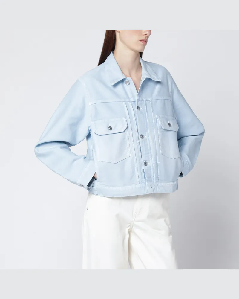 Victoria Beckham Jeansjacke in Hellblau Light