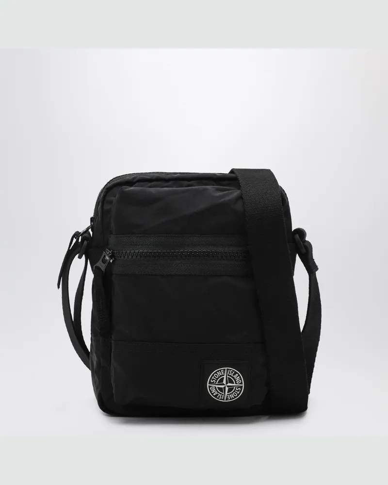 Stone Island Schwarze Nylon-Metal Tasche Black
