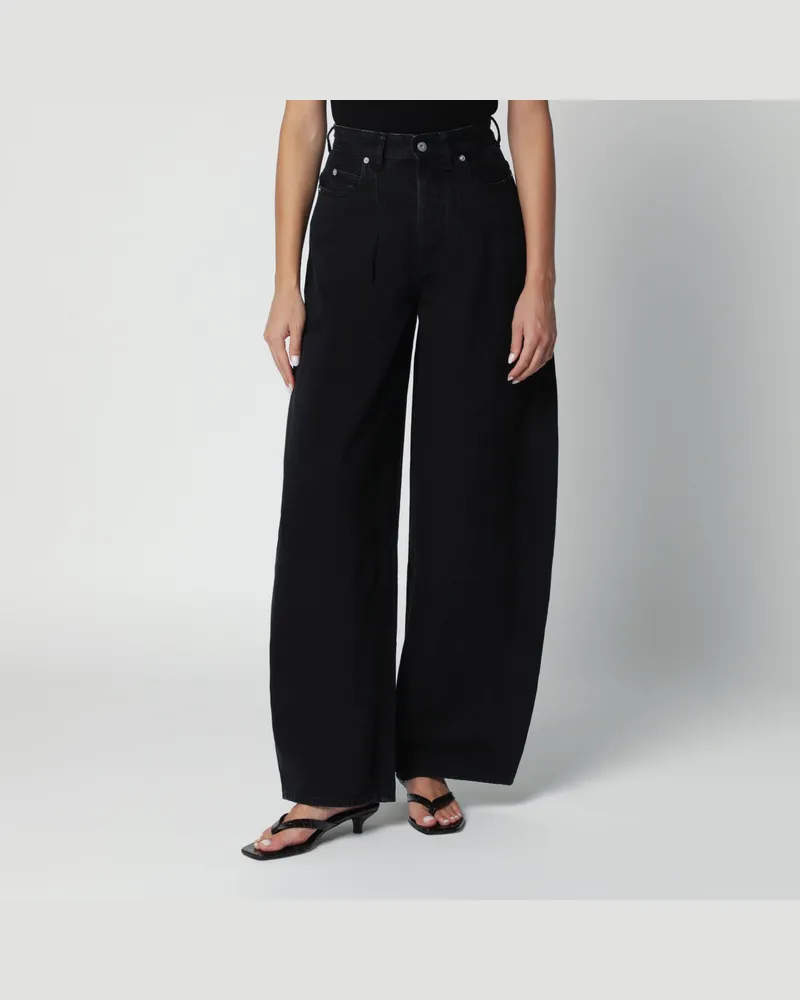 Jacquemus High-Waist-Jeans aus schwarzem Denim Black