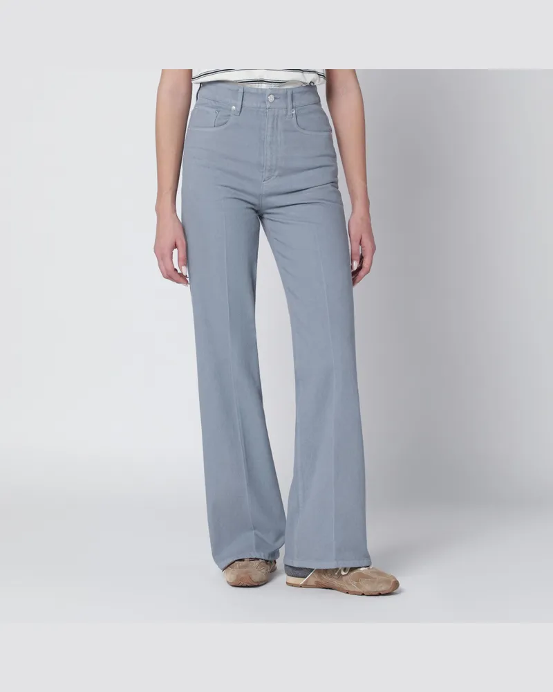 A.P.C. Blaugraue Baumwollhose Blue