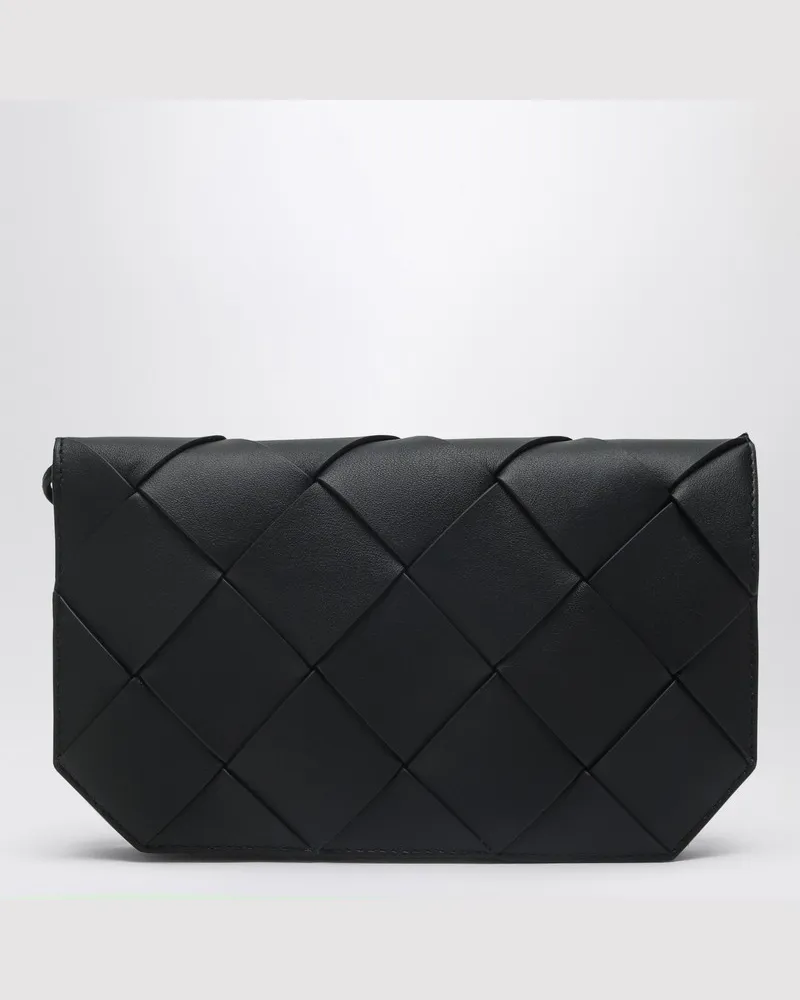 Bottega Veneta Langes Portemonnaie Diago schwarz/braun Schwarz