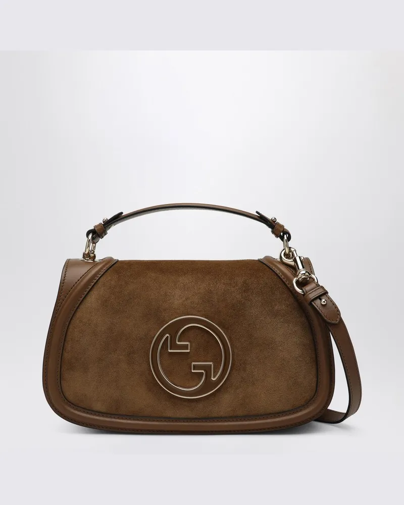 Gucci Mini Blondie braune Umhängetasche aus Wildleder Braun