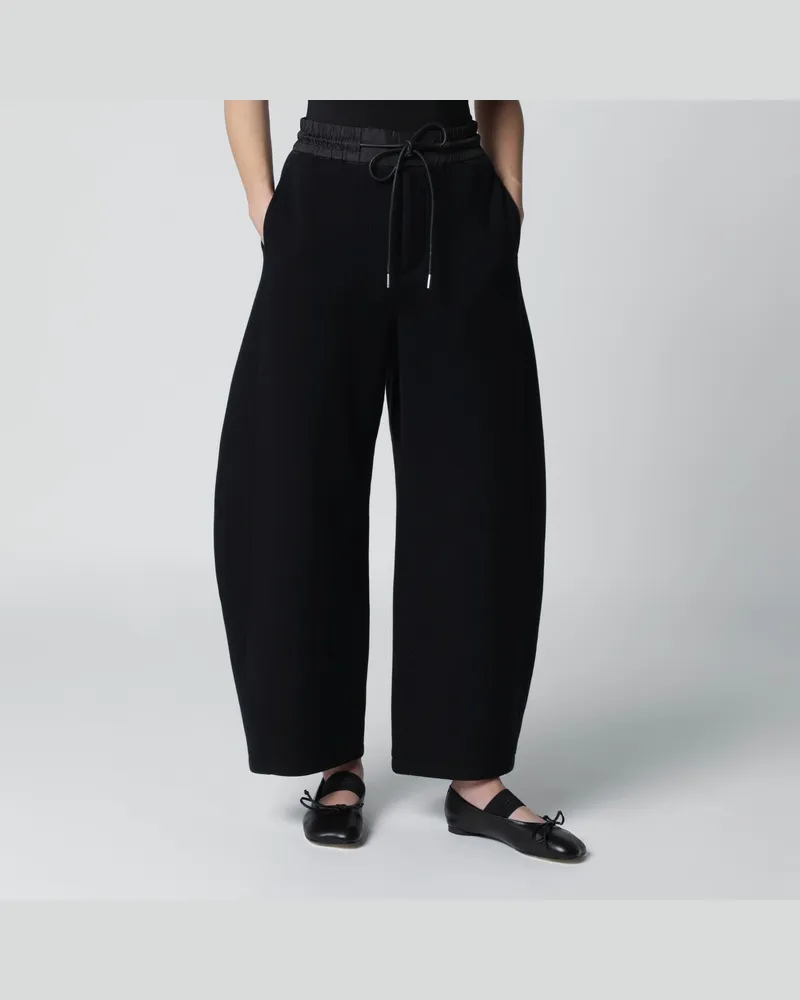 Sacai Schwarze Jogginghose 