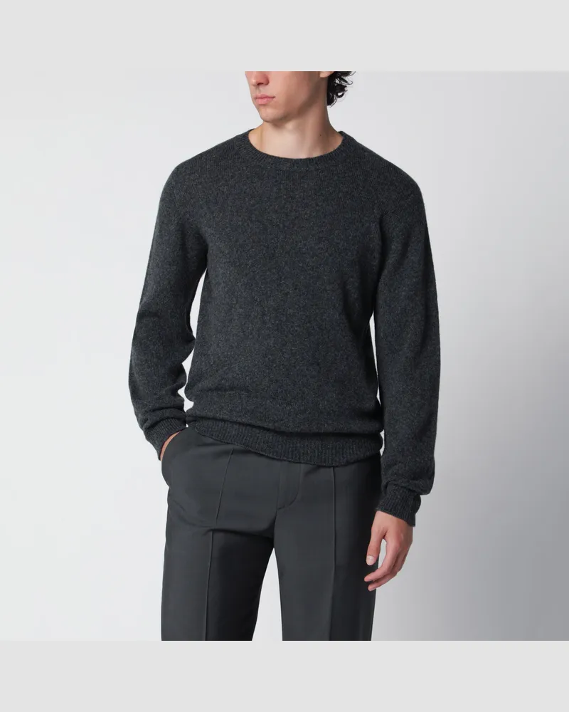 Roberto Collina Anthrazitgrauer Pullover aus Wollmischung Grey