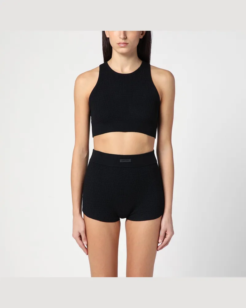 Fear of God Schwarzes Sport-Tank-Top mit Honeycomb-Struktur Black