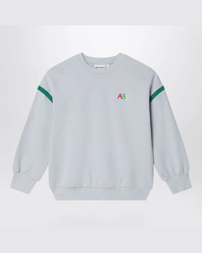 Mini Rodini Graues Sweatshirt aus Biobaumwolle Grün