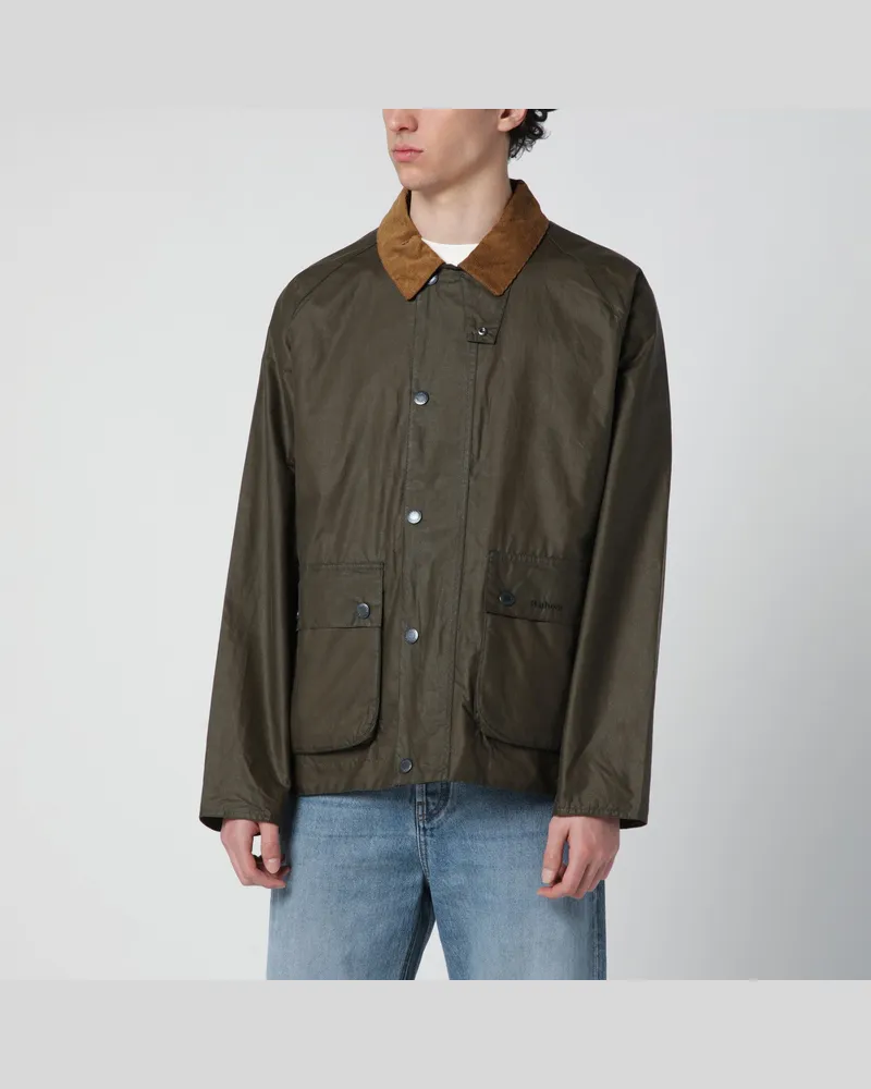 Barbour Wachsjacke Modern Bedale in Olivgrün Green