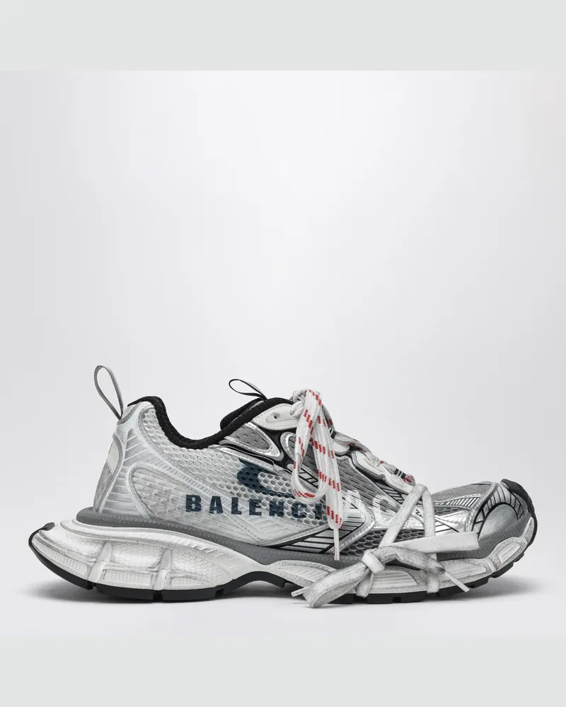 Balenciaga 3XL Split Logo Sneaker in Weiß/Navy/Grau White