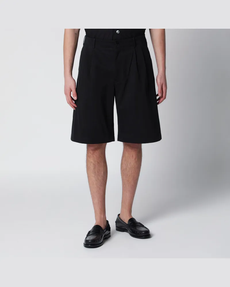Our Legacy Ponte Shorts aus Micro-Canvas aus Baumwolle in Schwarz Black