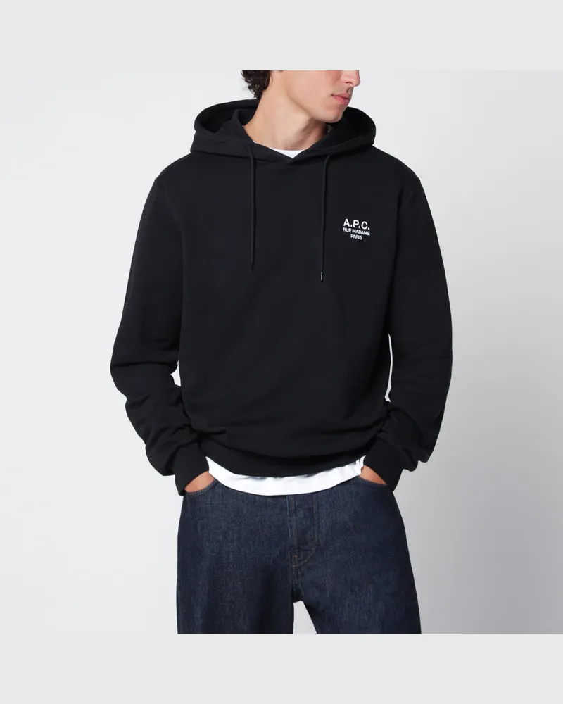 A.P.C. Black cotton hoodie Black
