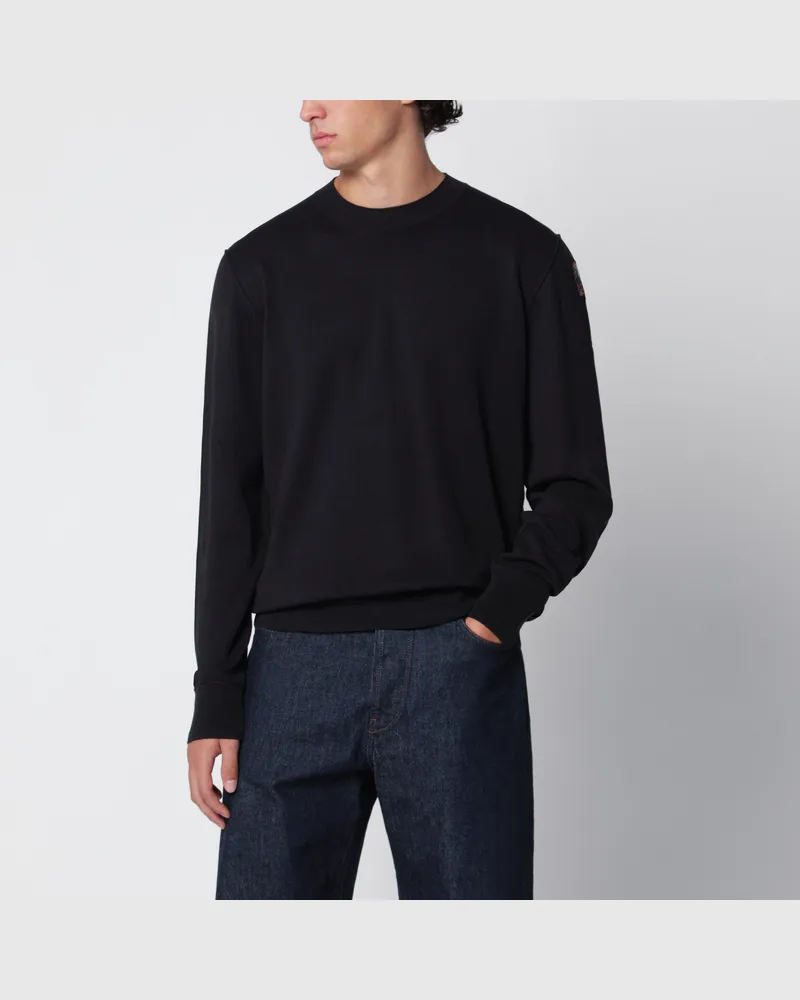Parajumpers Basic Braw Pullover in Schwarz aus Baumwollmischung Black